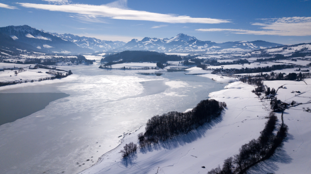 Lake of Gruyère in the region of the Canton of Fribourg, Switzerland. Photo by Pierre Schwaller