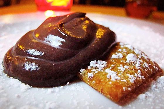 Rich, decadent, immersive chocolate indulgence in Sanguinaccio dolce
